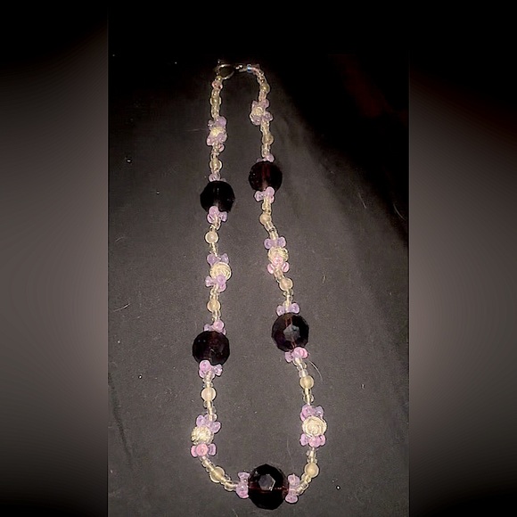 Pretty in Purple Long Hand Made Necklace - Picture 1 of 2